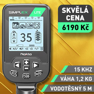 Detektor kovů Nokta SIMPLEX LITE - doporučujeme
