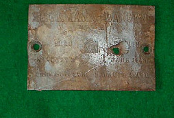 Hliníkový štítek od Macháně