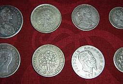 Stříbrné mince od Špagety