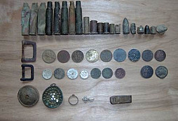 Trocha šrotu z lesa