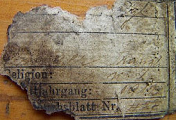 Exhumace ID známky 1916