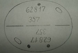 Identifikace známky