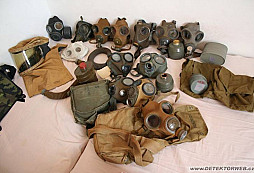 Plynové masky z WW II.