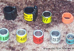 Nálezy kroužků ptáků (chovatelských a ornitologických)