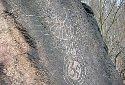 Značka na skále - Říšská orlice