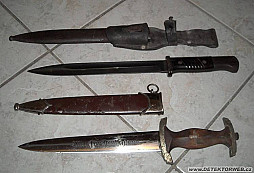 Bajonet, dýka SA a revolver