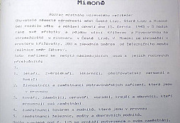 Příkaz k odsunu 1945