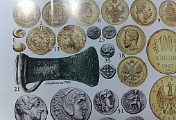 Sekera z mincovního katalogu