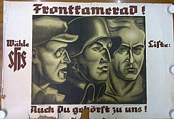Volební plakát Sudetendeutsche Heimatsfront, SHF, 1934