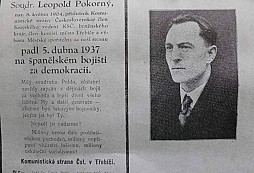 Leopold Pokorný a další španěláci z Třebíče