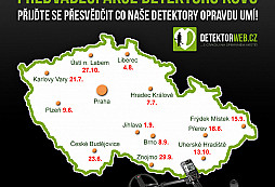 Předváděcí akce detektorů kovů od Detektorwebu