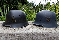 Německé helmy polizei M 34 repro
