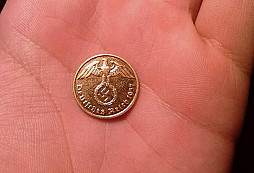 Pozlacený reichspfennig