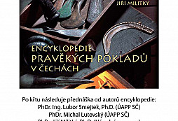 Pozvánka na křest Encyklopedie pravěkých pokladů a přednášku