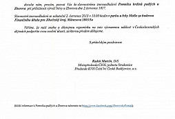 Zborovský pomník - pozvánka