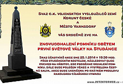 Obnova pomníku padlým z I. světové války