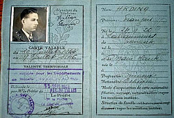 Carte D'Identité D'Étranger 1944