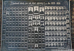 Tablo - záložní důstojníci pěchoty 1928-29