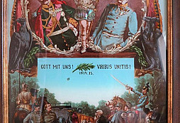 Pamětní obraz 1.SV z půdy