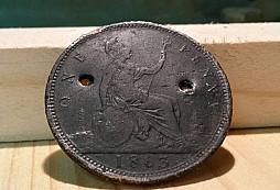 One penny 1863