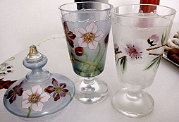 Skleněná soupravička