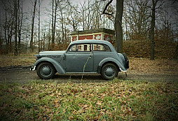 Startování staříka - Opelu Kadett K36