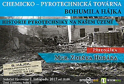 Pozvánka na přednášku o Historii pyrotechniky na našem území