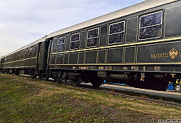 Historický vlak v Českém Krumlově