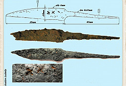 Středověký nůž s kovářskou značkou