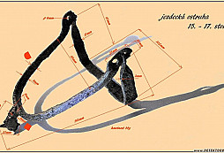 Jezdecká ostruha 15. - 17. století