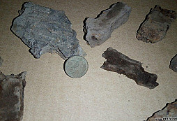 Kúsky minometného granátu?