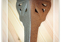 Secesní litinová noha od kamen