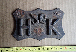 Mosazná destička k ražení, stránka z albumu a Ag