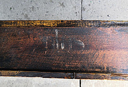 Doplňující foto k muniční bedně po částečné očistě