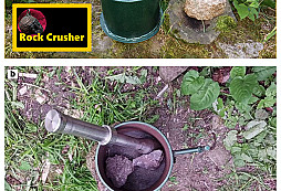 Drcení vypražené železné rudy