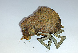 Železný kříž z potoka