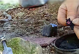 Křesací ocílka - rohovec - křesání ohně