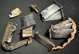 Nálezy z místa havárie F-84F Thunderstreak