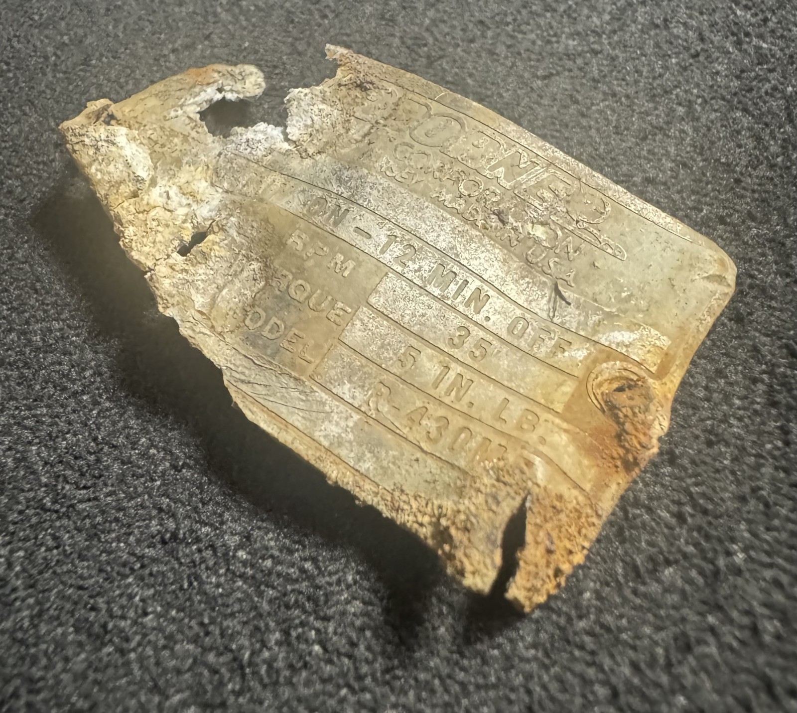 Nálezy z místa havárie F-84F Thunderstreak