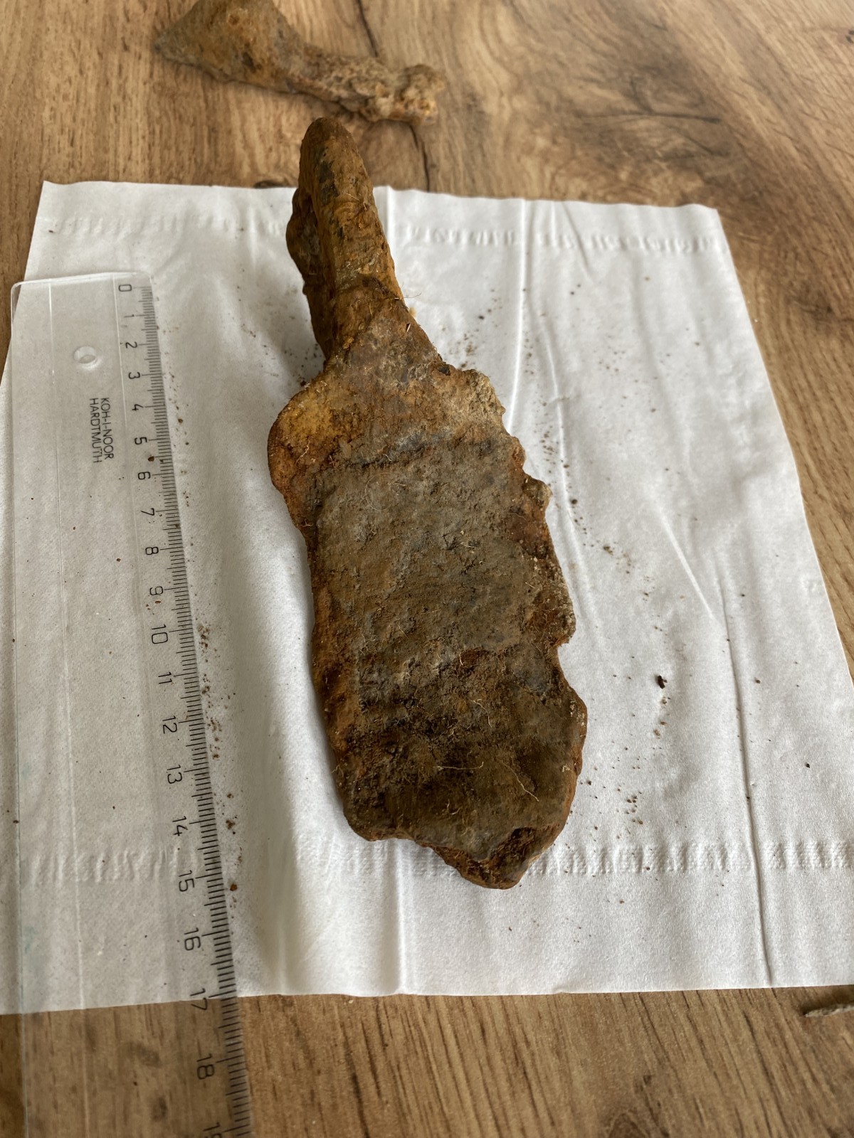 Identifikace nálezů ze staré lesní cesty