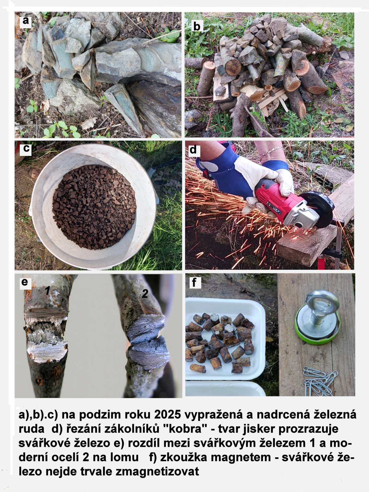 Experiment - výroba přímé svářkové oceli