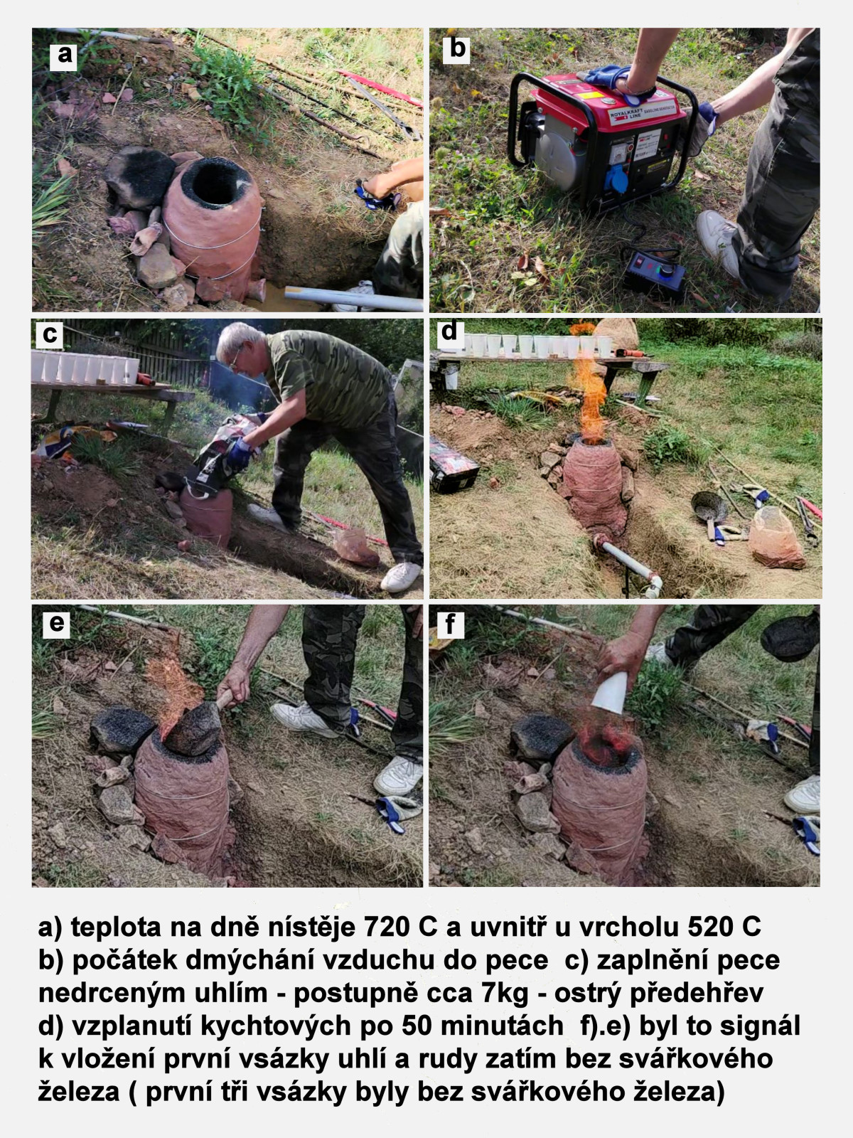 Experiment - výroba přímé svářkové oceli