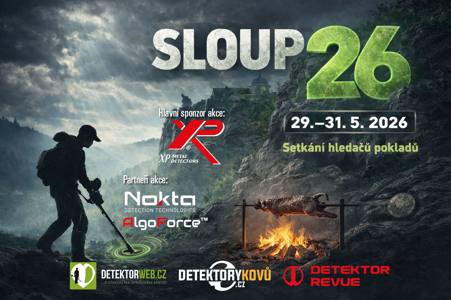 Setkání hledačů pokladů Sloup 2026